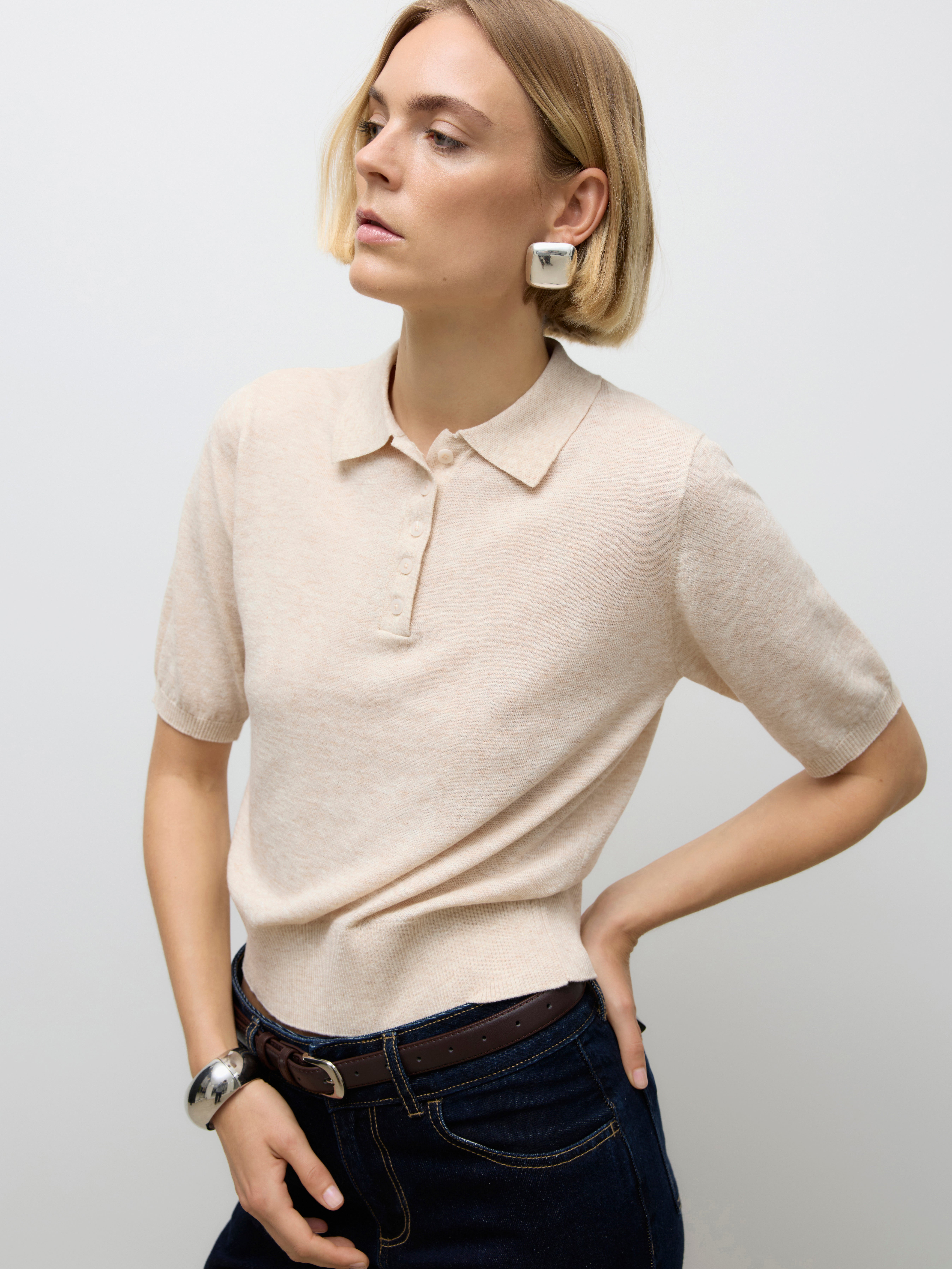 VERO MODA® AWSIKITA Knit Polo-Shirt