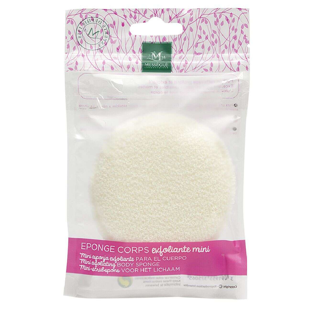 Éponge corps ovale blanche