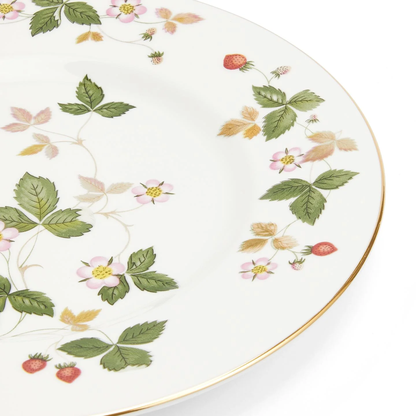 Wild Strawberry Gold Large Side Plate