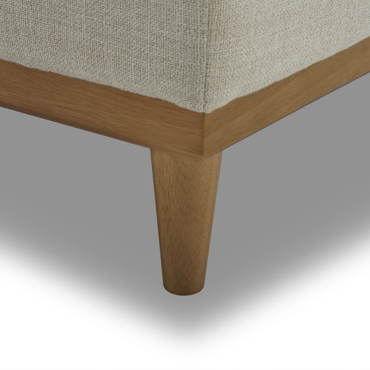 Better Homes & Gardens Springwood Wood Frame Accent Chair, Cream Linen