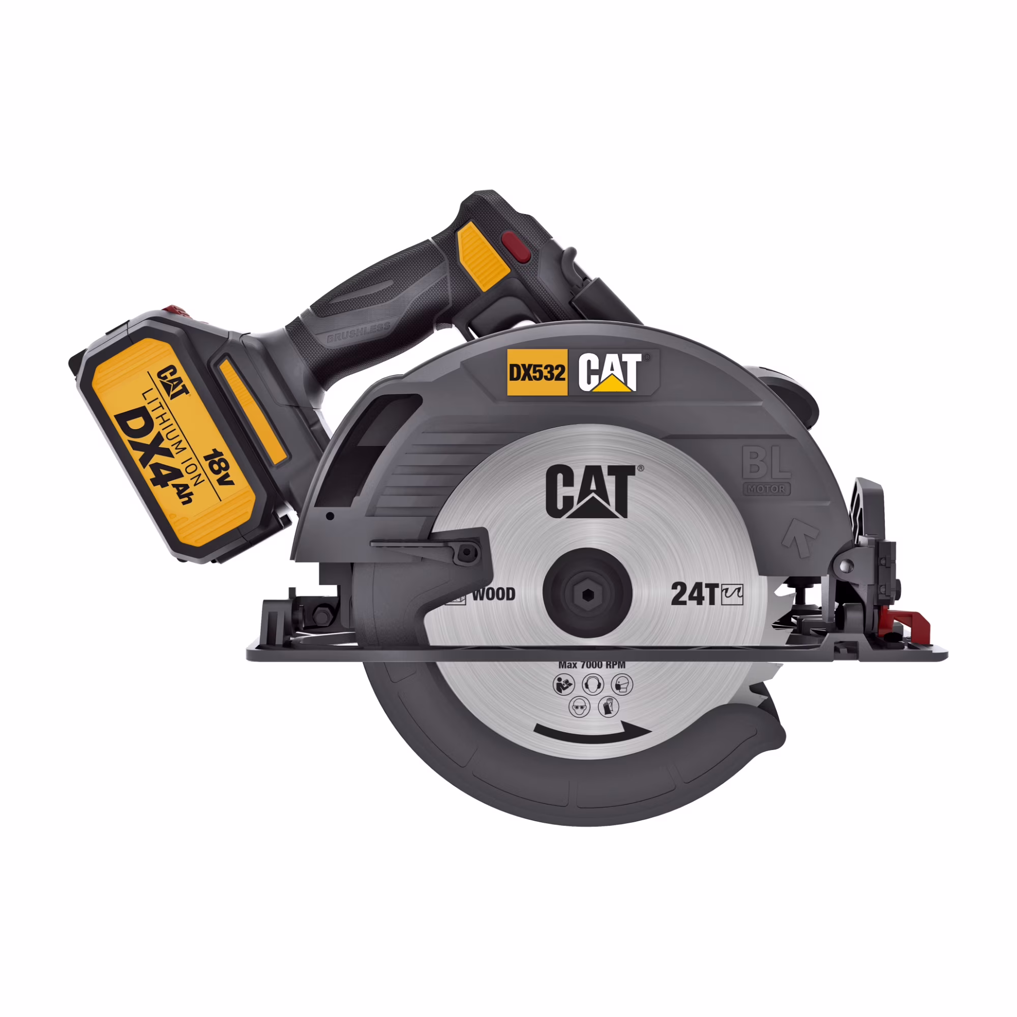 Caterpillar Cat? DX532 18V 1 FOR ALL 7-1/4�� Cordless Circular Saw with Brushless Motor
