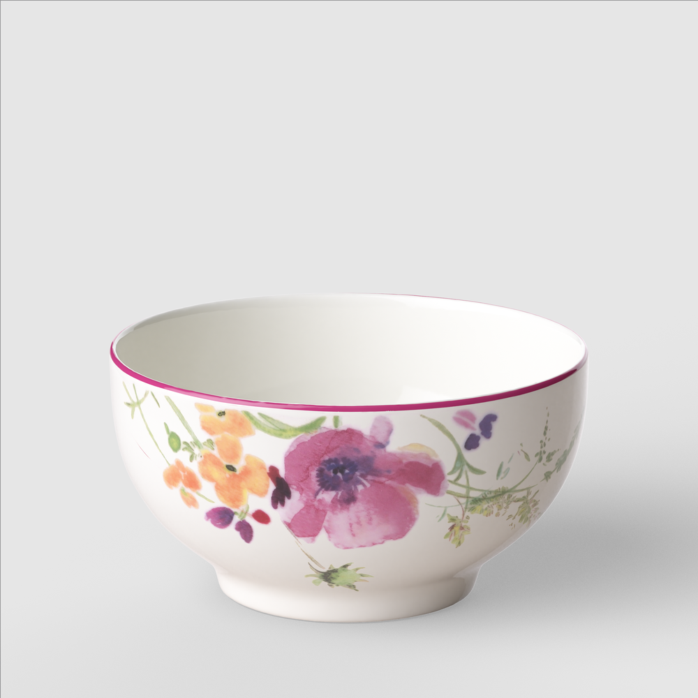 Mariefleur Cereal bowl - Multi-colored, 17 oz, Premium Porcelain