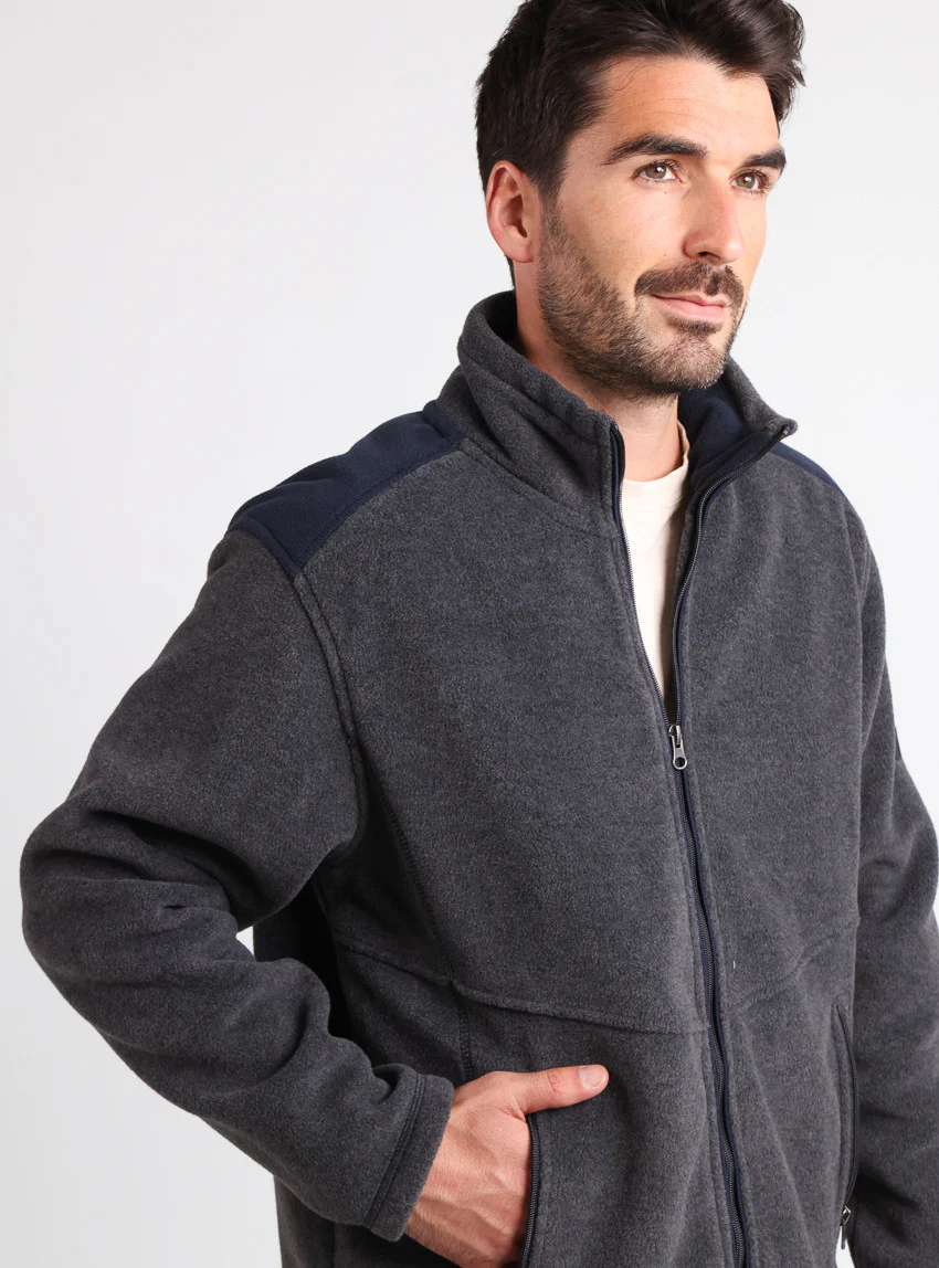 Polaire homme Gris Anthracite