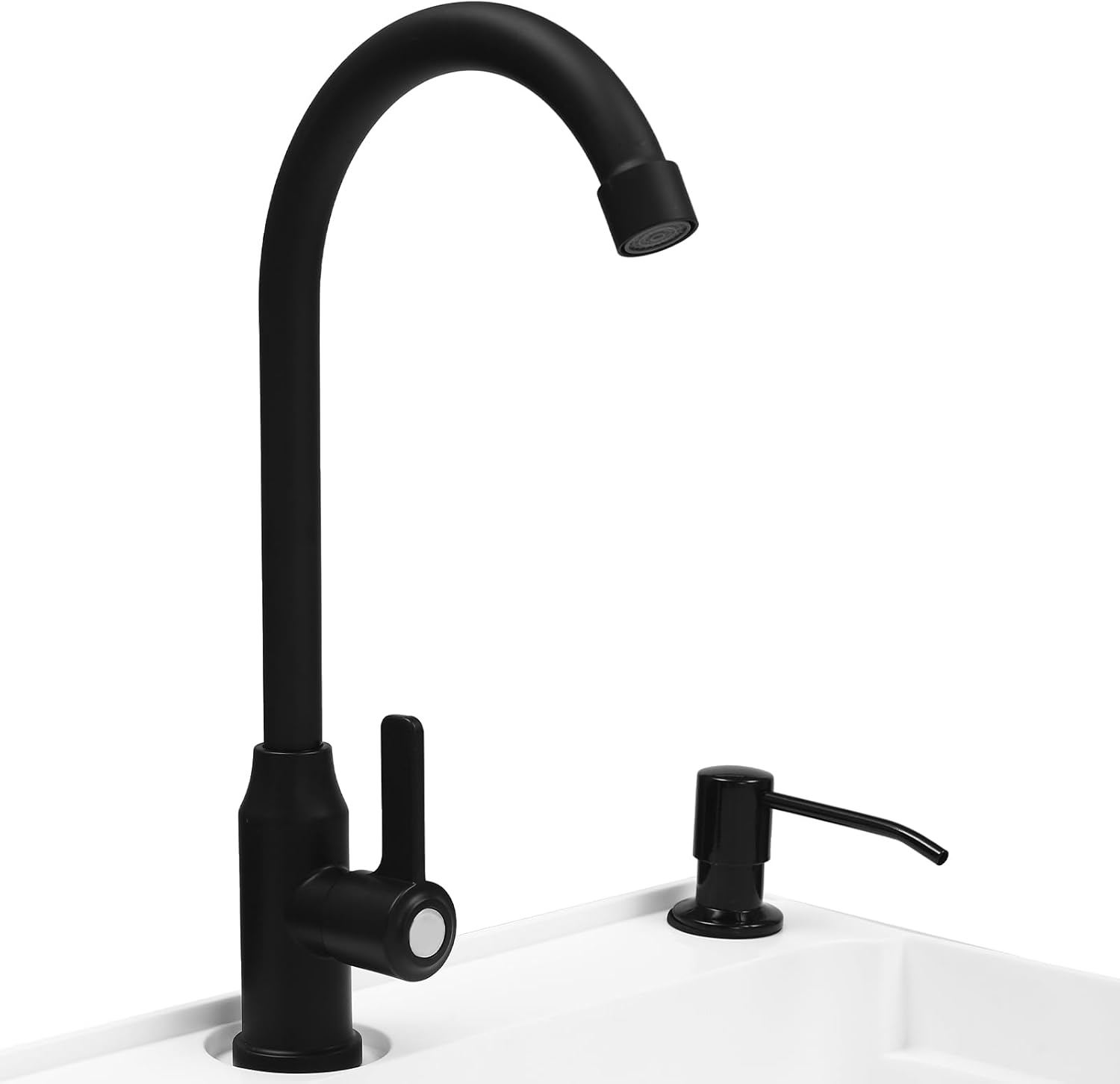 Freestanding Utility Sink, Utility Sink Extra-Deep Laundry Tub, Freestanding Plastic Utility Sink Laundry Tub Sink for Basement, Laundry Room, Garage or Shop (White)(White 33.07IN H) - Image 7