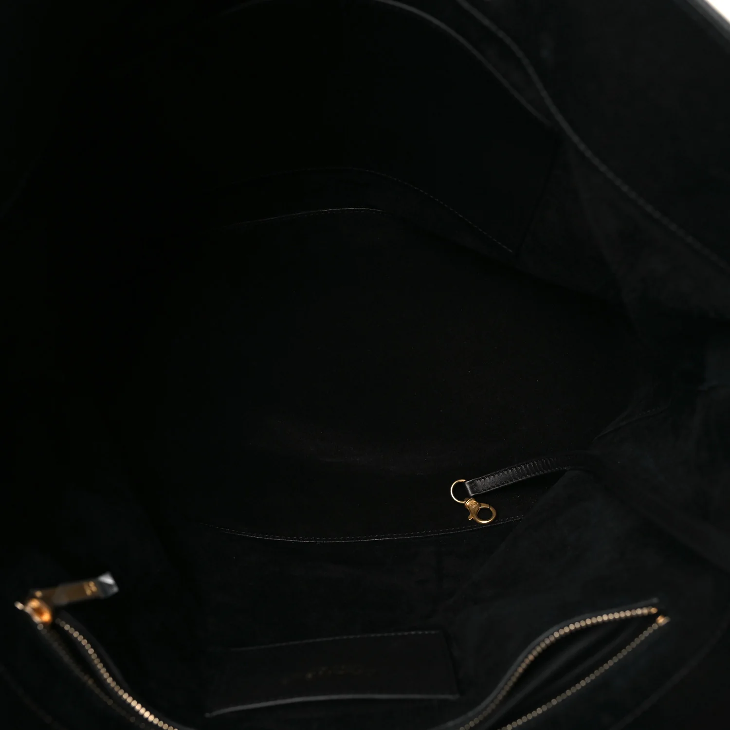 Shiny Caviar Stitched Softly Quilted Tote Black