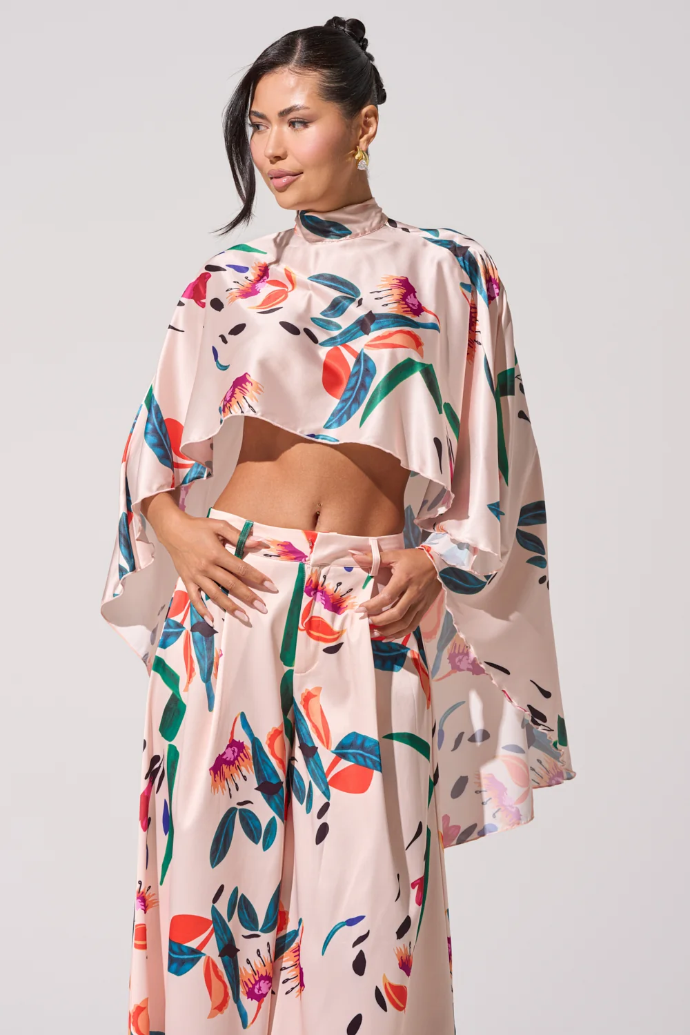 CANDY RAIN SATIN BLOUSE - Akira Store