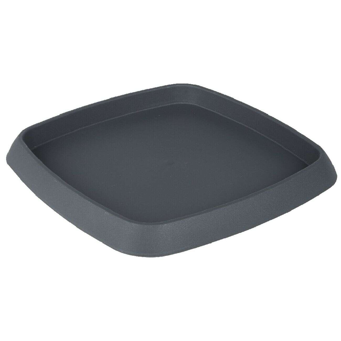 Soucoupe carrée pour pot Chorus 15,2 L anthracite