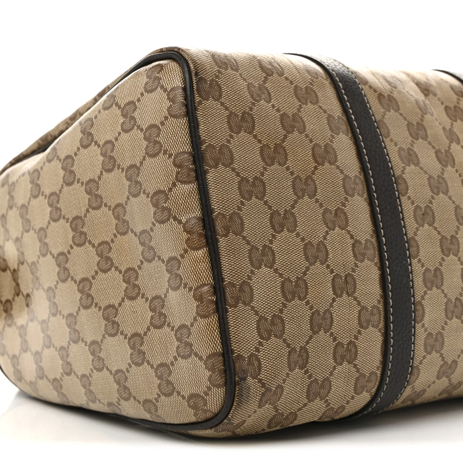 Crystal Monogram Medium Joy Boston Dark Brown