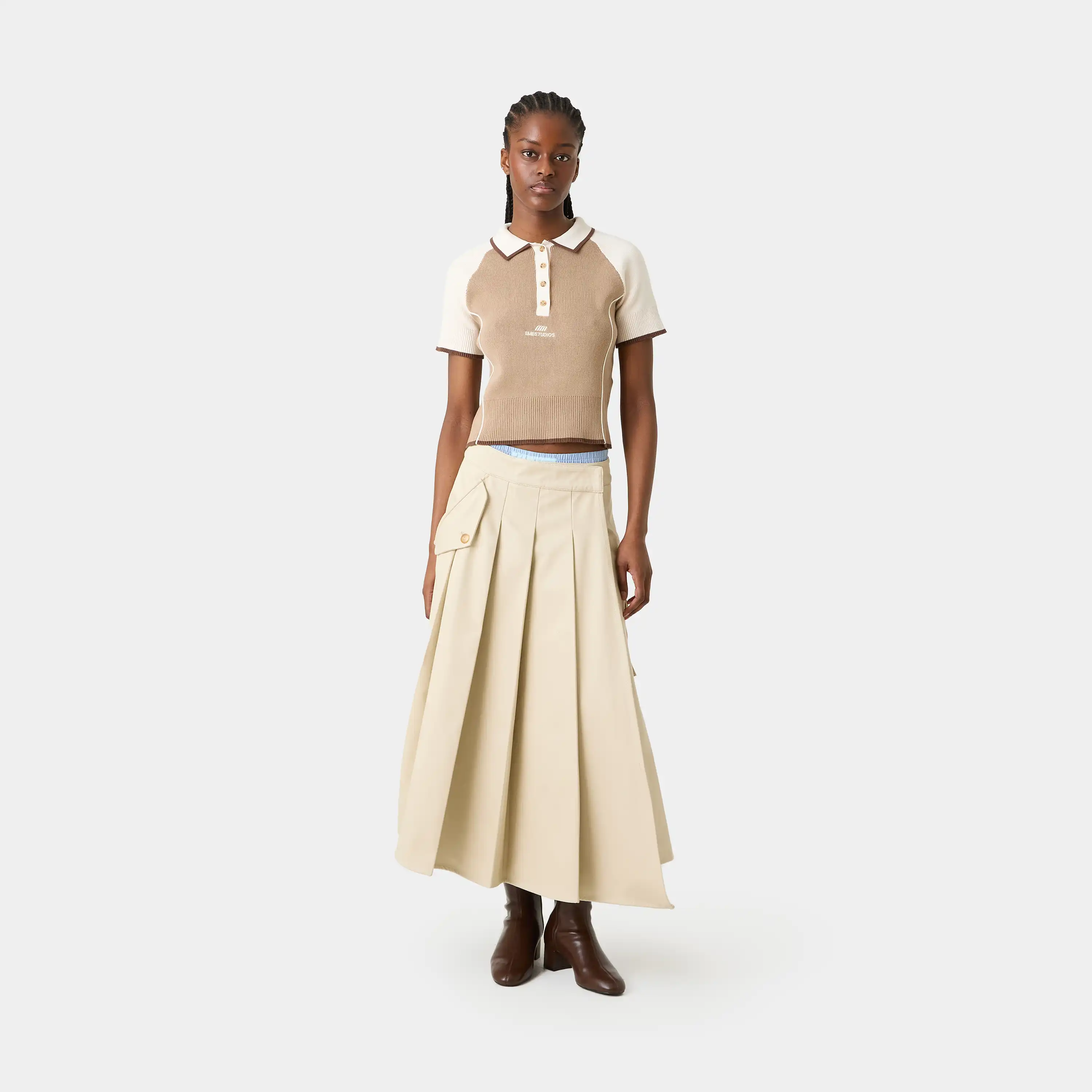 Fete Muddy Knit Polo