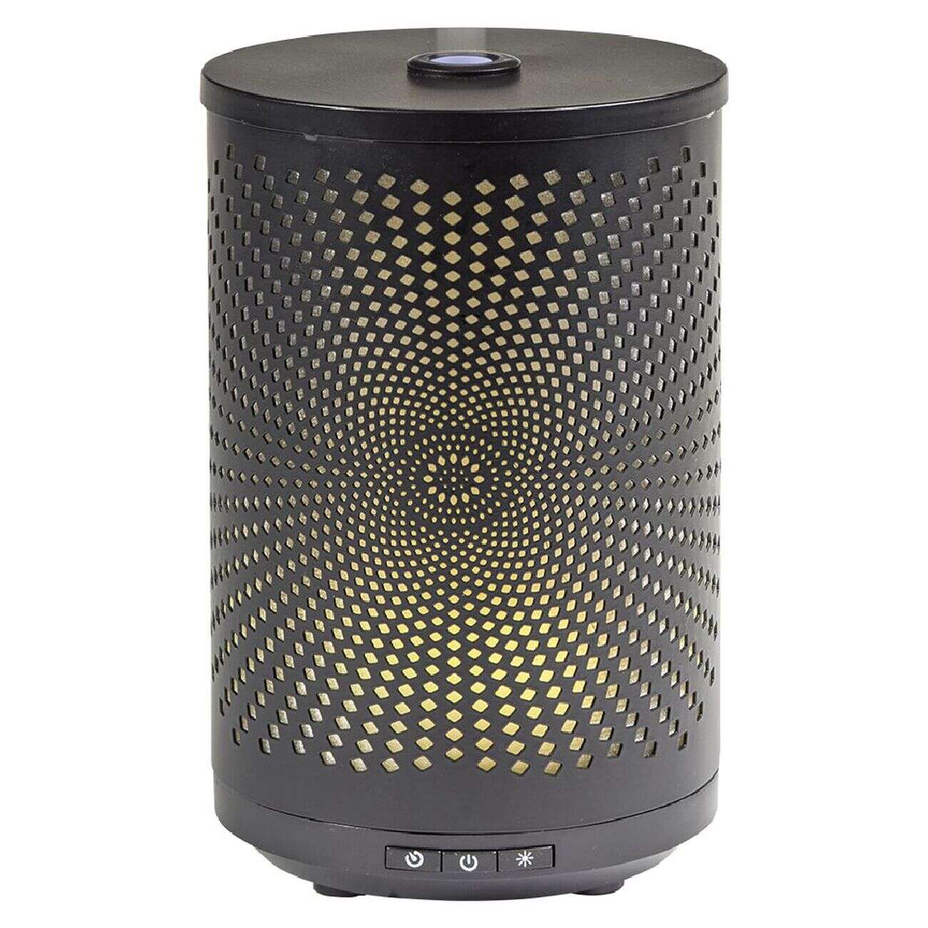 Diffuseur ultrasonique lumineux Mességué cylindrique noir 120 ml