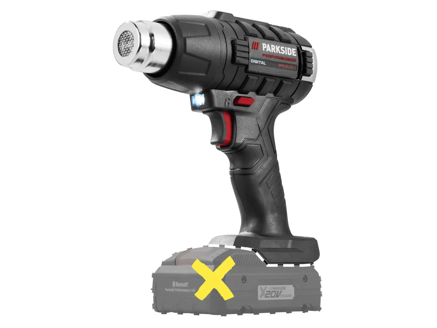 PARKSIDE PERFORMANCE Dcapeur thermique sans fil PPHLGA 20-Li B3, 20 V