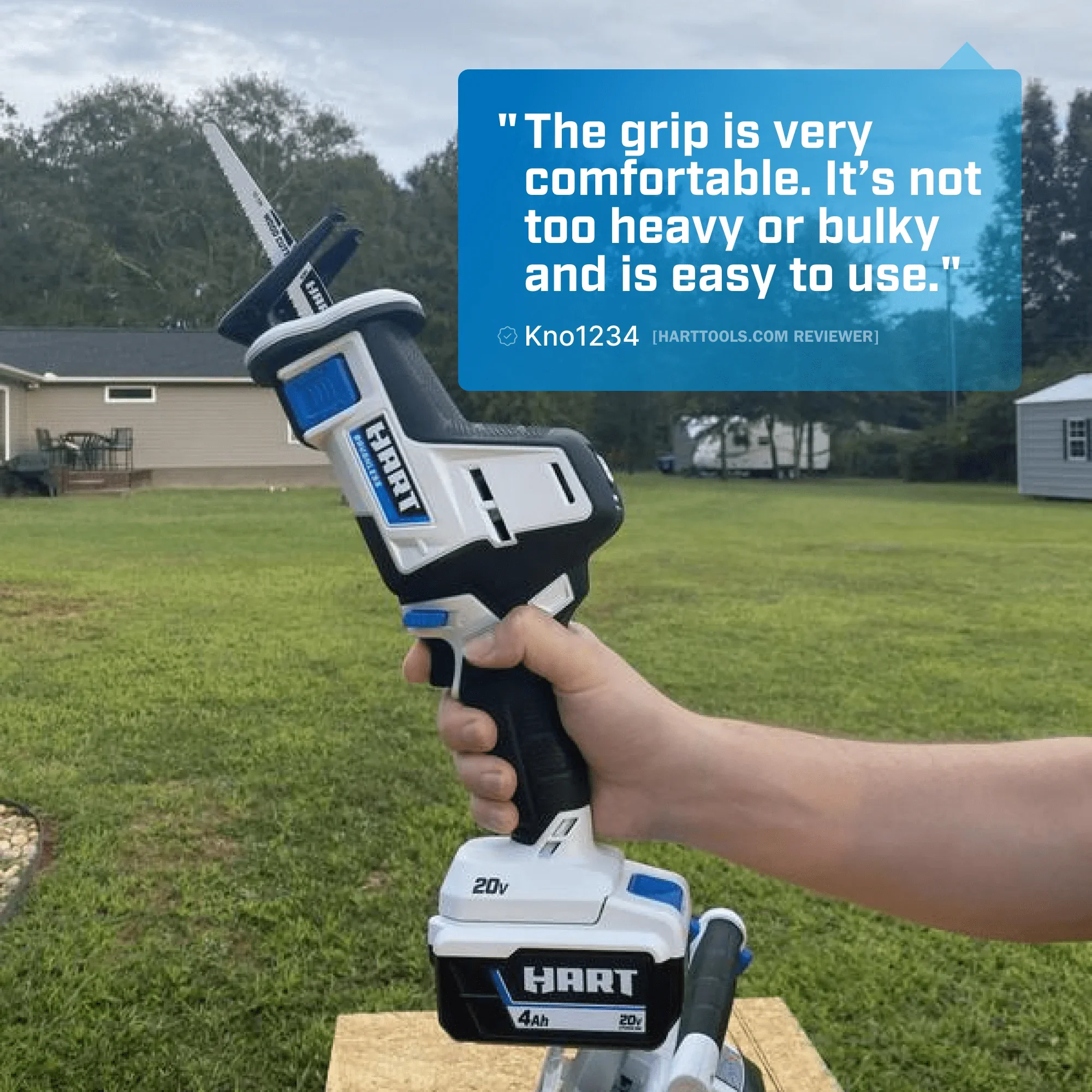 HART 20-Volt Brushless One-Handed Battery-Powered Reciprocating Saw (Battery Not Included)