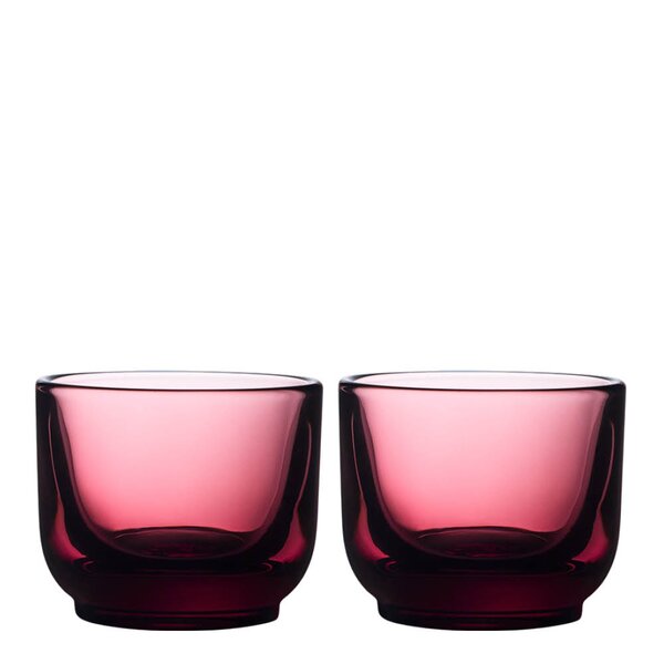 Pirch espresso glass 9 cl 2 stk Garnet