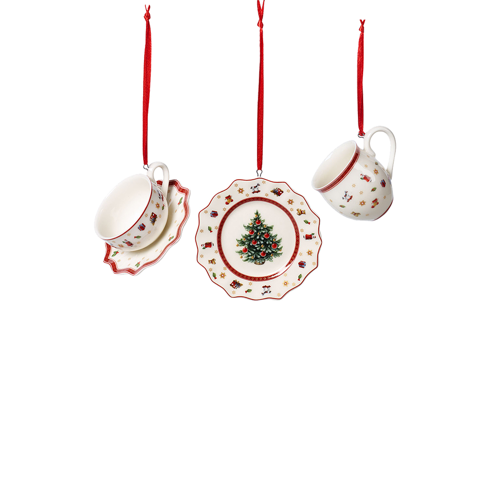 Toy's Delight Christmas ornaments - White, '', Premium Porcelain
