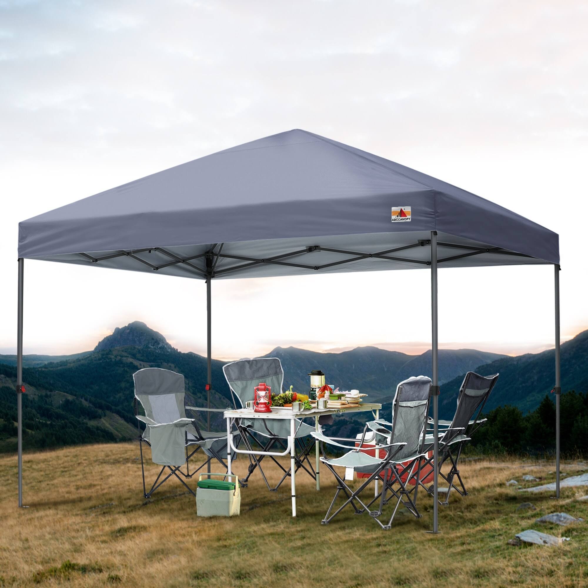 ABCCANOPY Durable Easy Pop Up Canopy Tent Outdoor Canopy Tent - 10ftx10ft - Grey