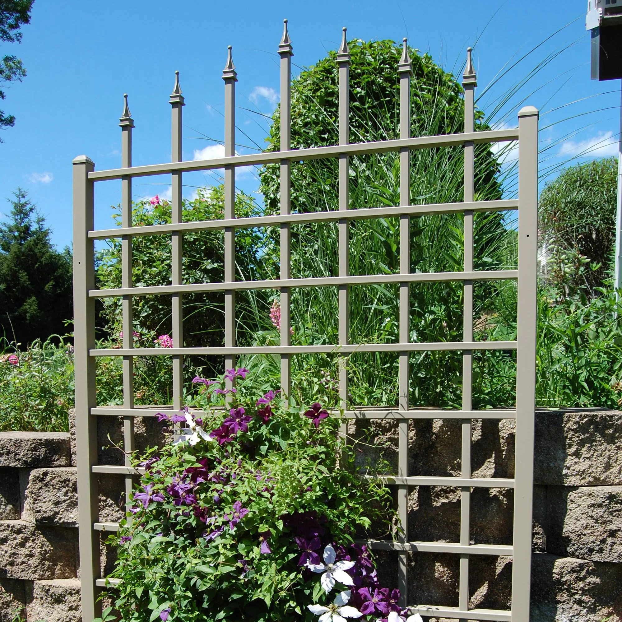 Dura-Trel Winchester 57 by 95 Inch Outdoor Garden Patio Trellis, Mocha