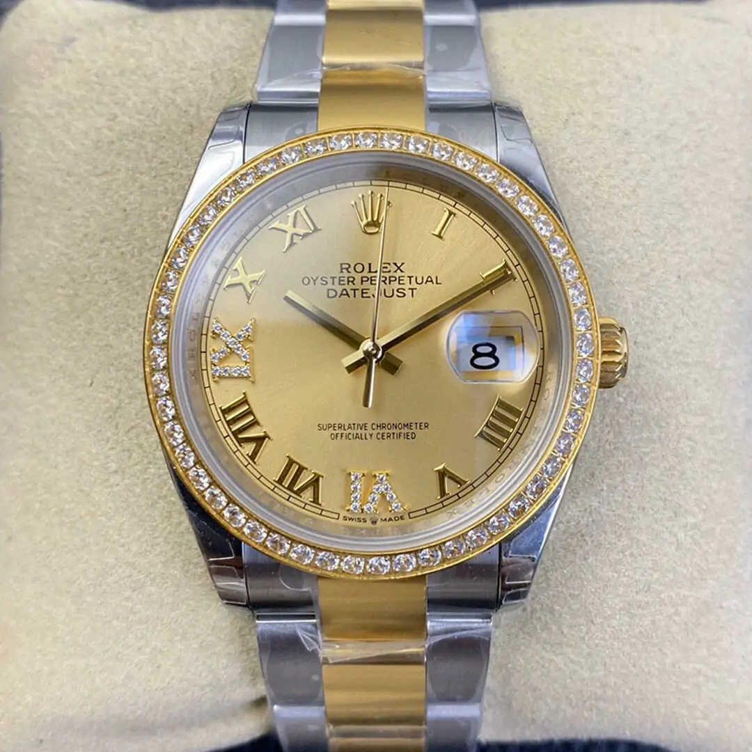 Rolex Datejust 126283 EW Factory Diamond-Set Bezel