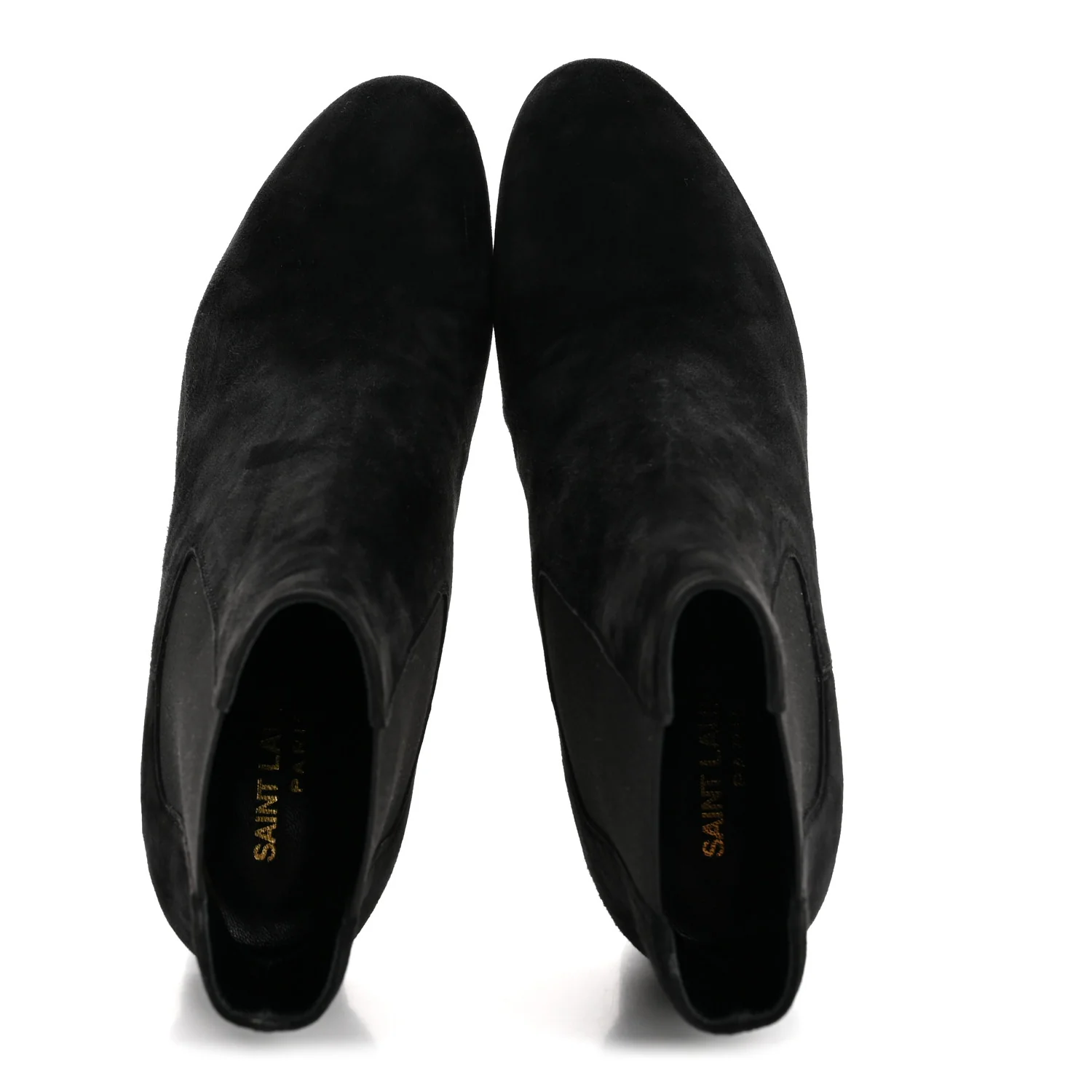 Suede Loulou Pin Booties 36 Black
