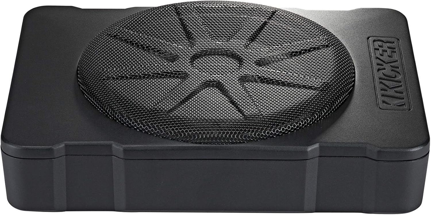 KICKER 46HS10 Hideaway Compact Powered Subwoofer  10-Inch