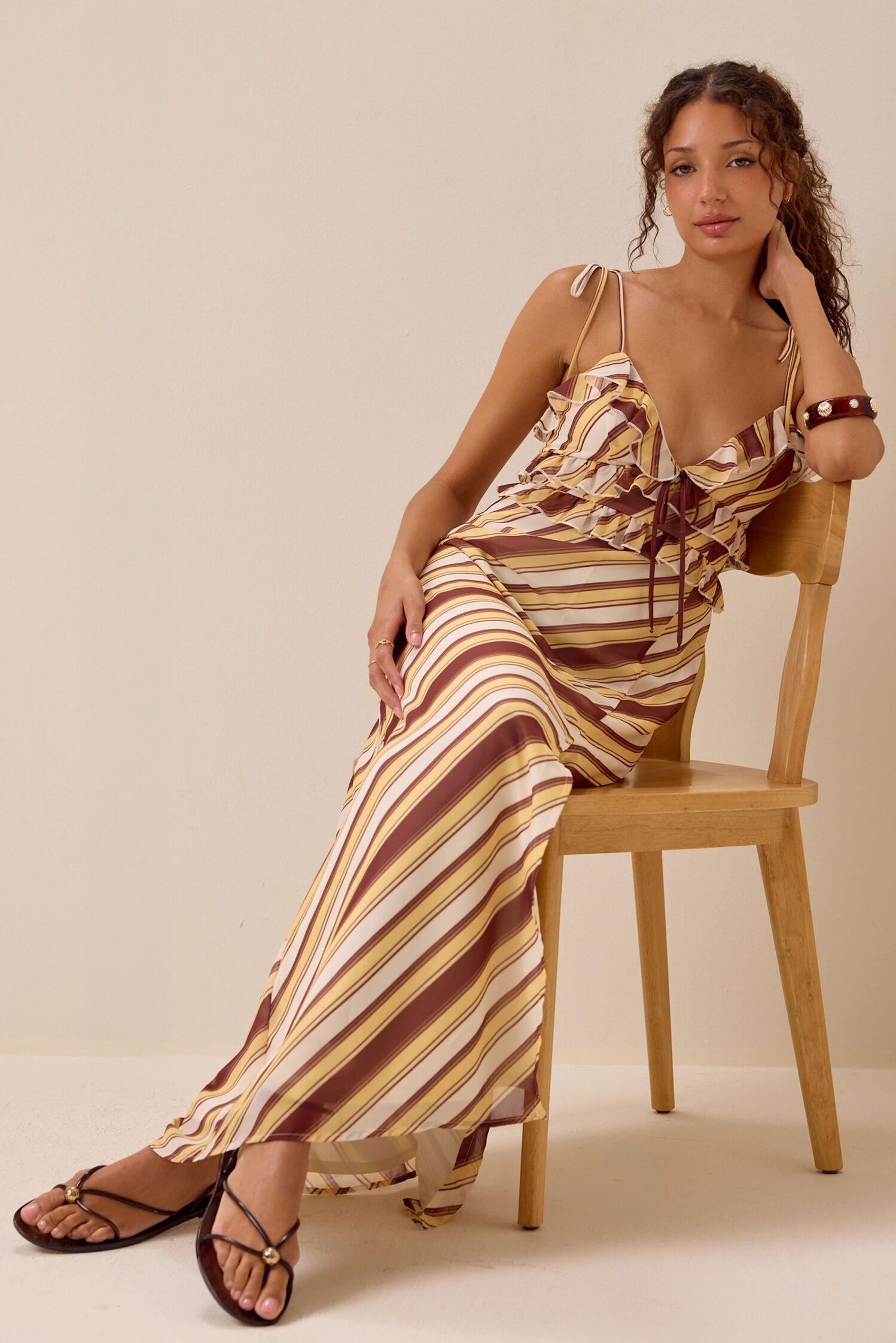 Tessa Ruffled Maxi Dress