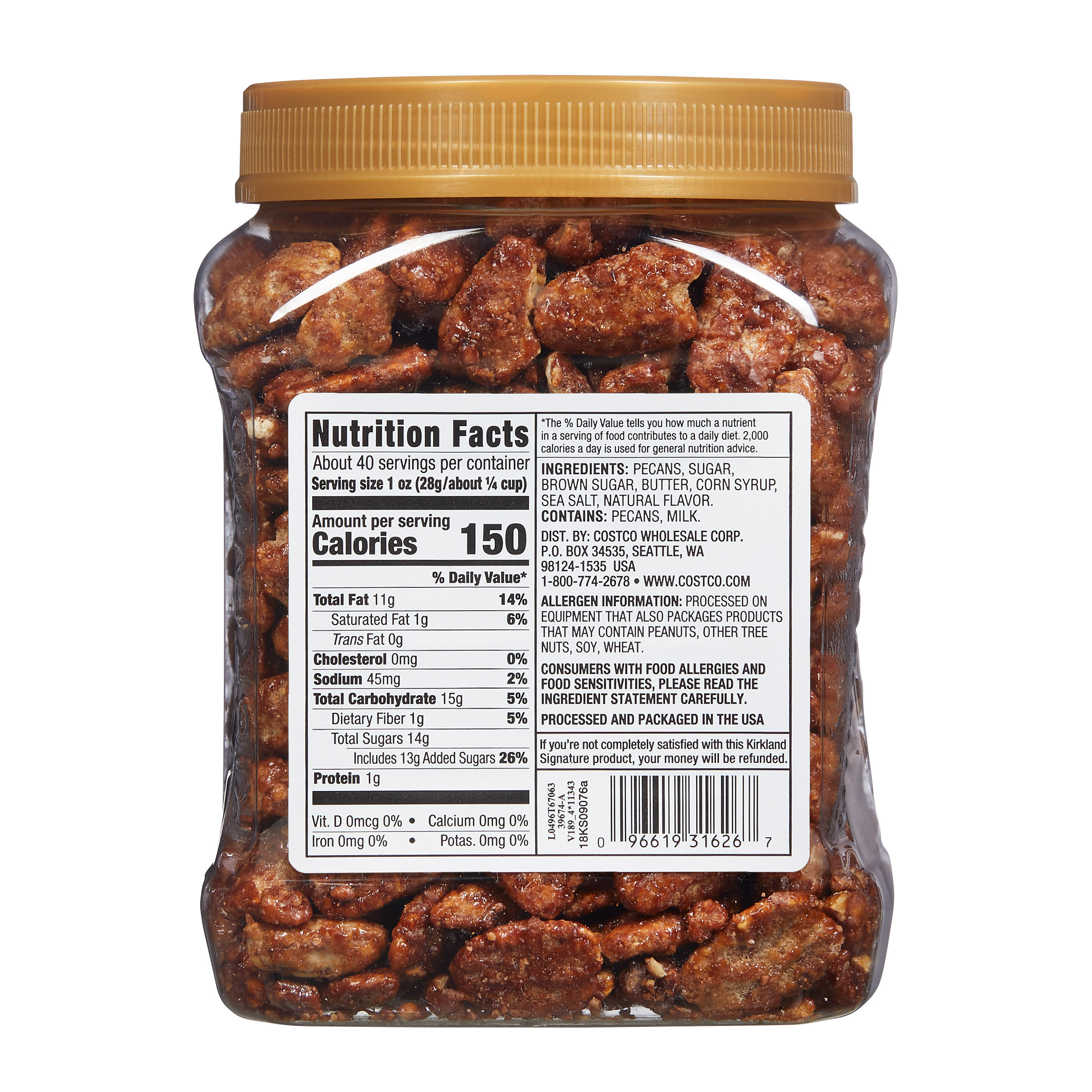 Kirkland Signature Praline Pecans, 2.5 lb