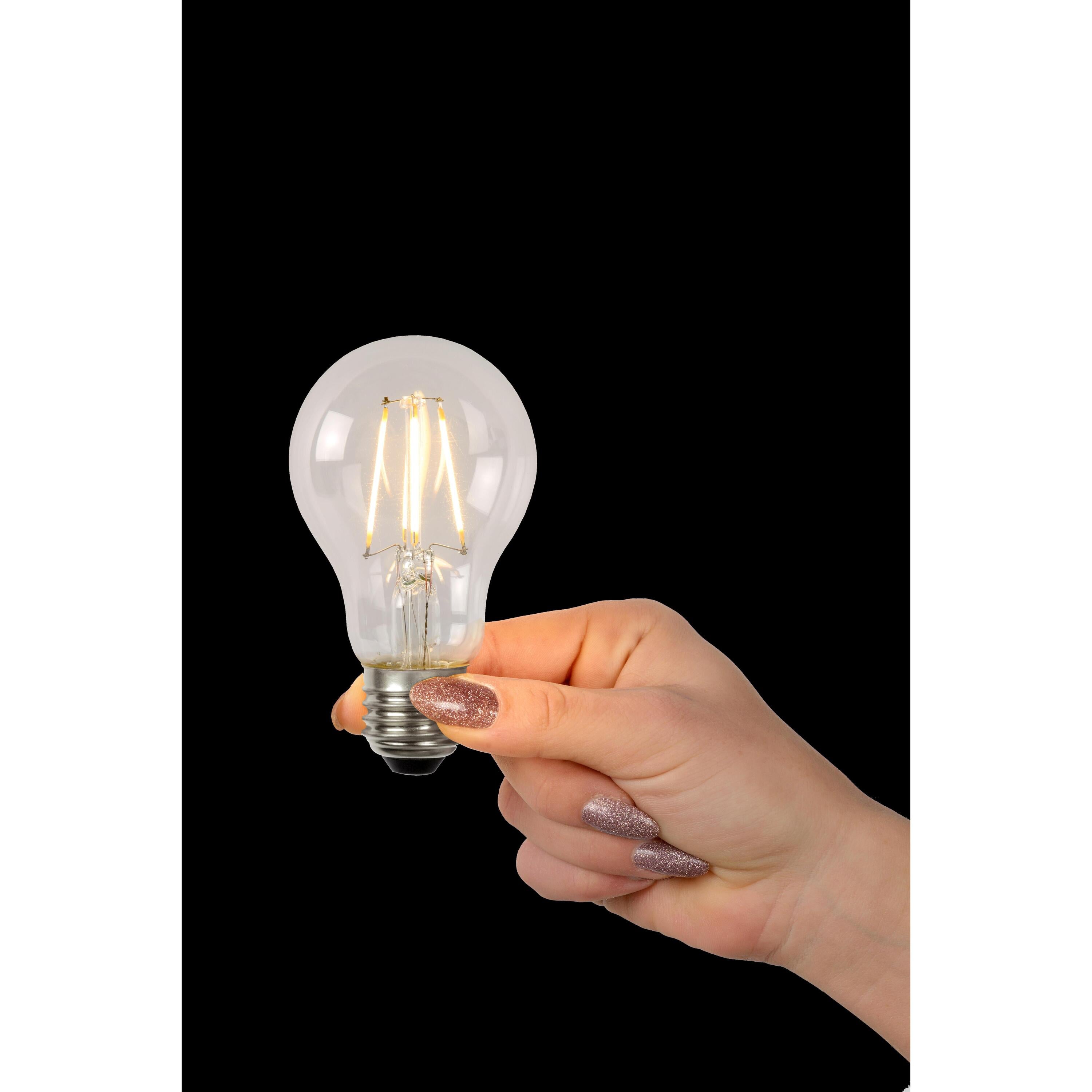 A60 LED lichtbron E27 7W 2700K B transparant dimbaar