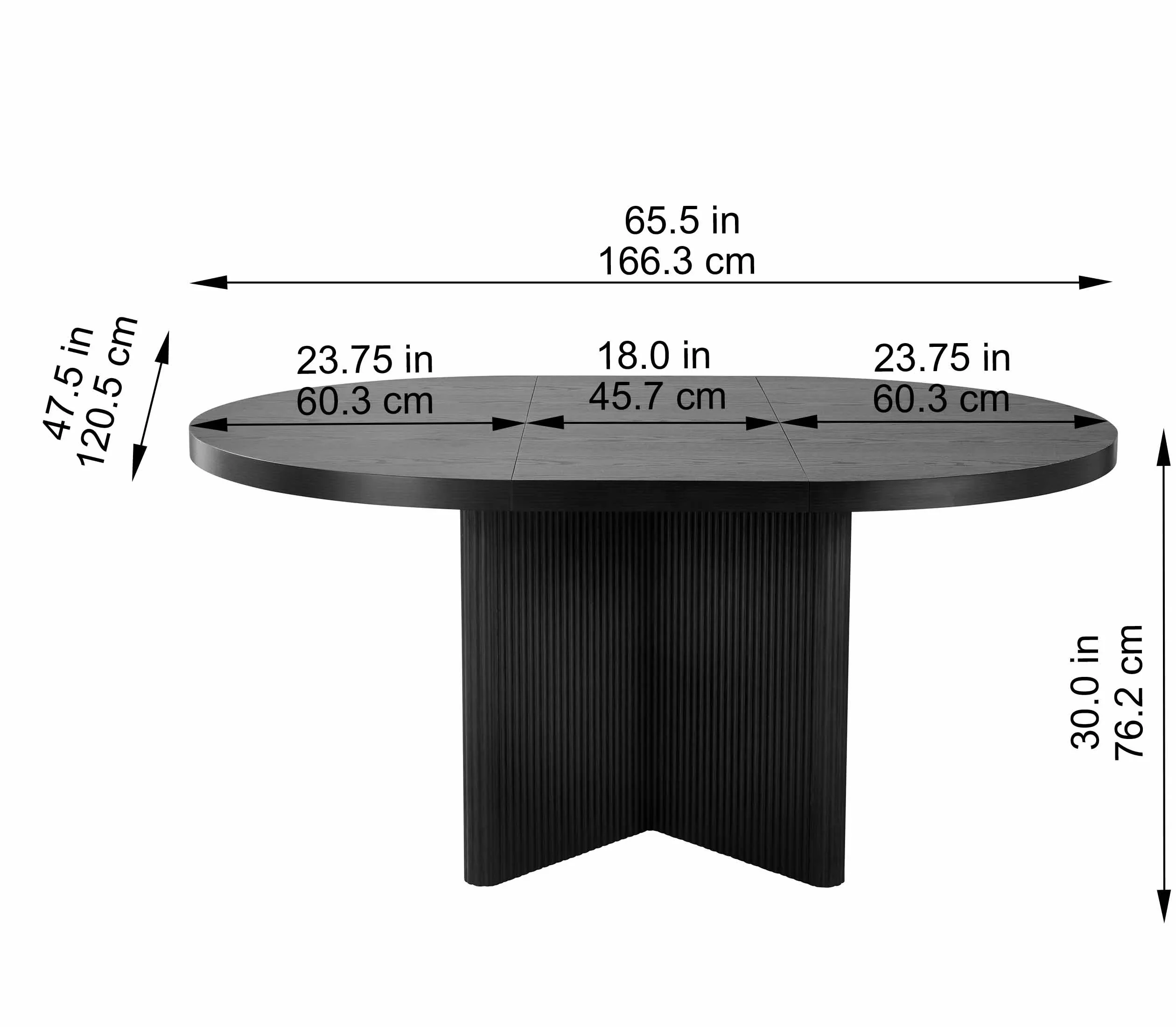 Better Homes & Gardens Lillian Fluted Round Expandable Dining Table for Kitchen, Natural Pine