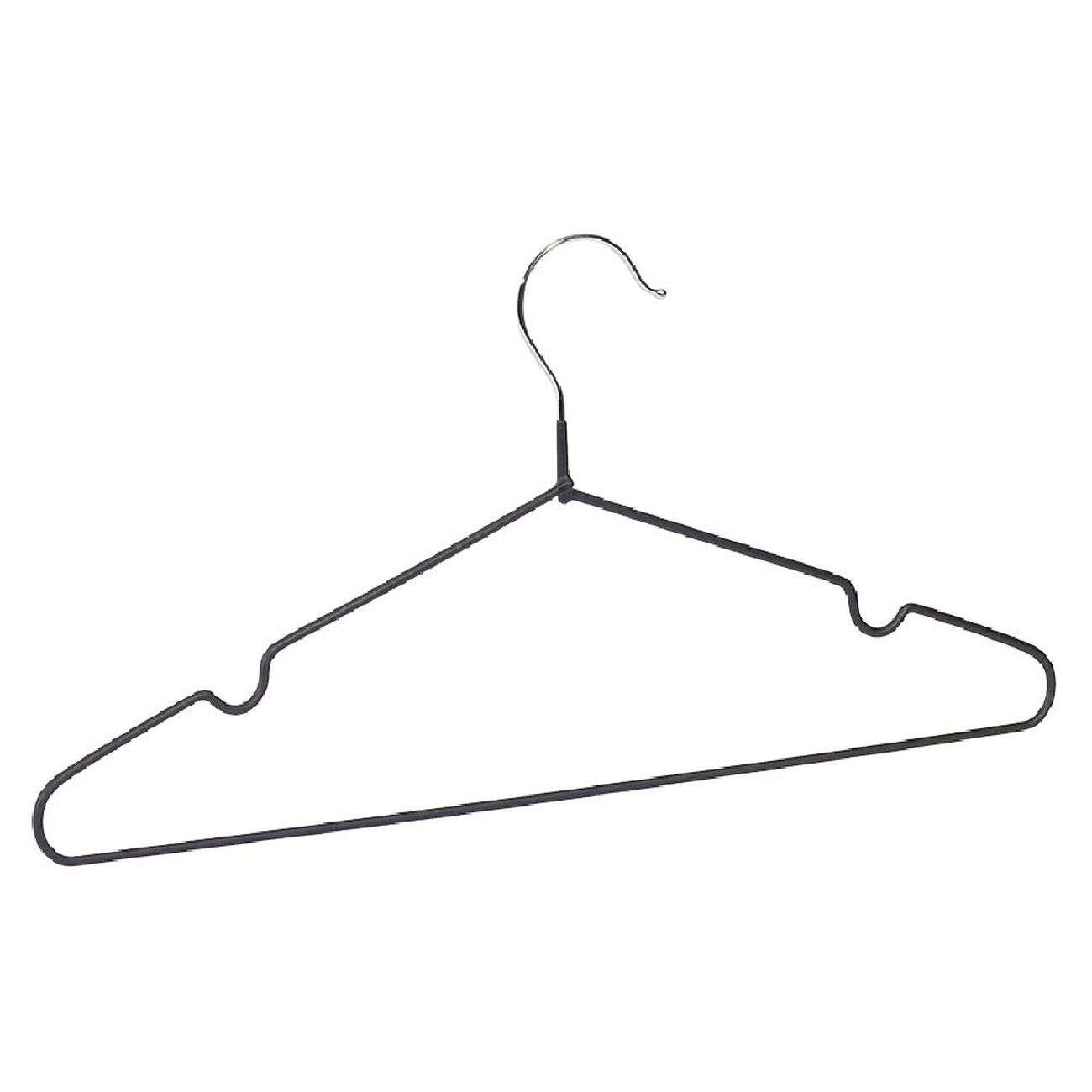 Cintre antiglisse acier revêtement plastique noir x5