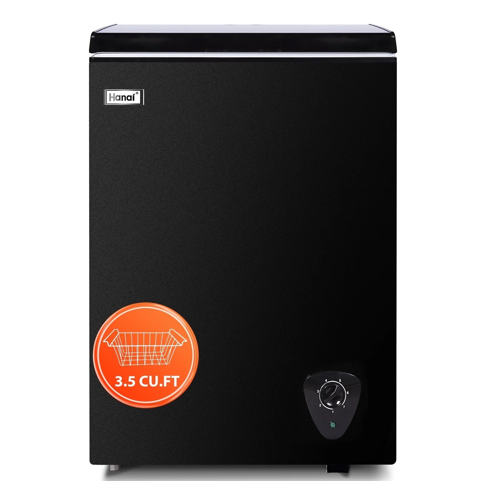 3.5 Cu.ft,Chest Freezer,Deep Freezer,Removable Storage Basket Freezer,Black - Image 8