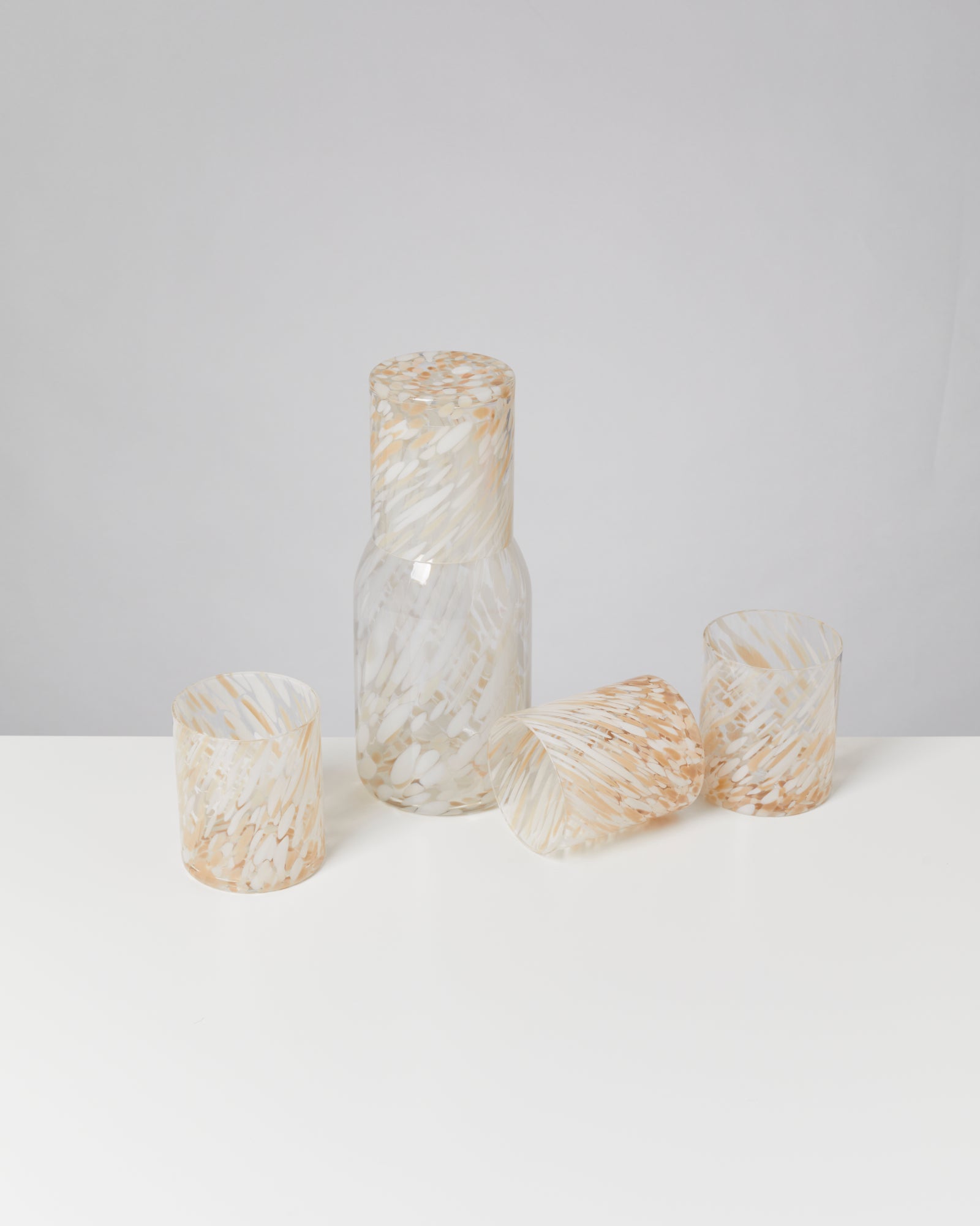 JOIA - LARGE GLASS DROPS SAND SET OF 5