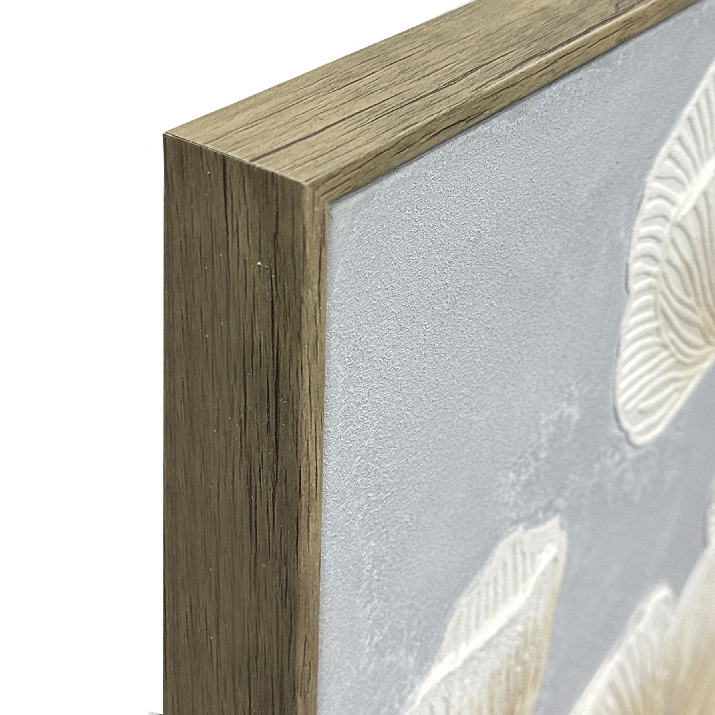 Soft Petals Framed Textured Print 100x60cm