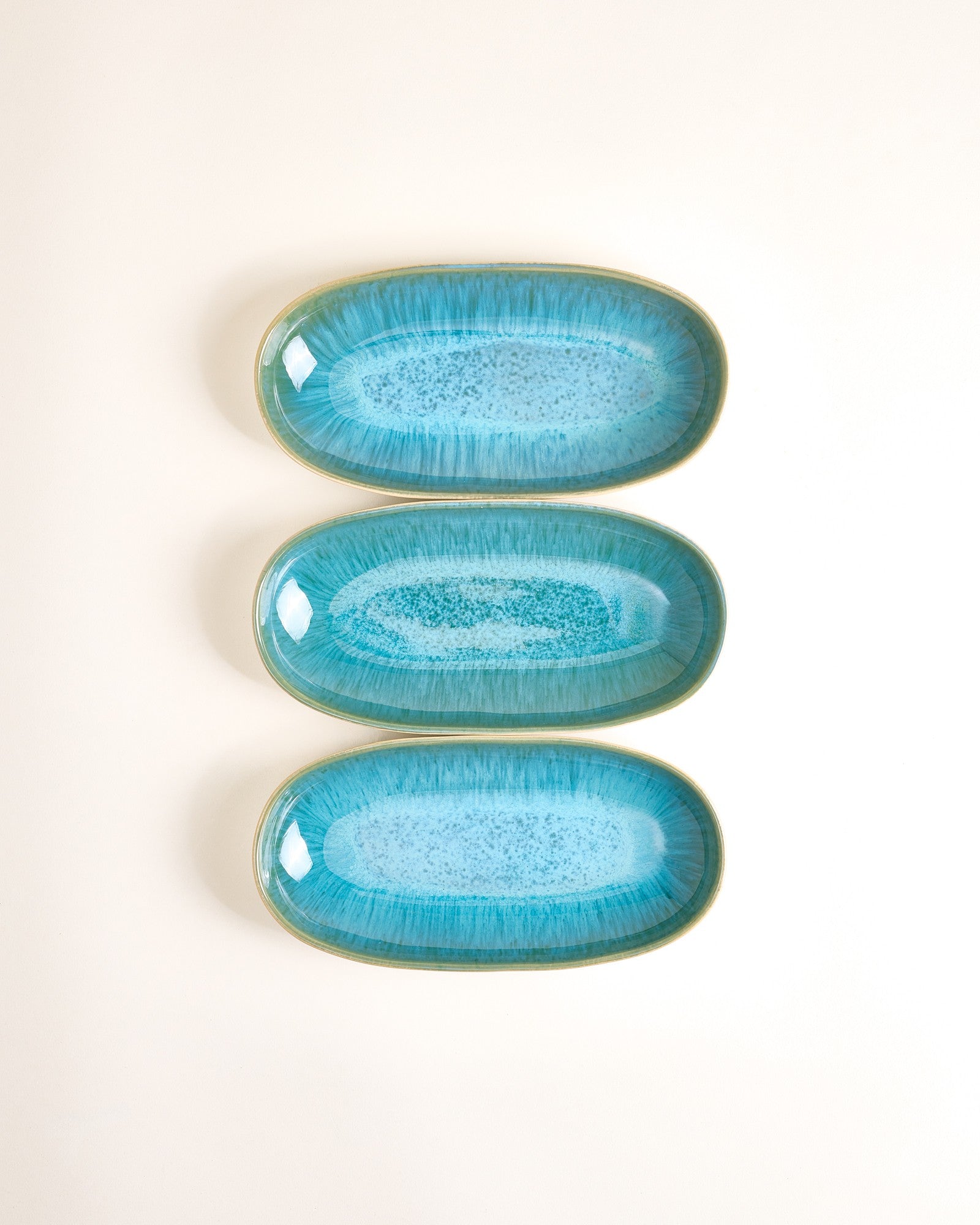 AREIA - SERVING PLATTER M AQUA
