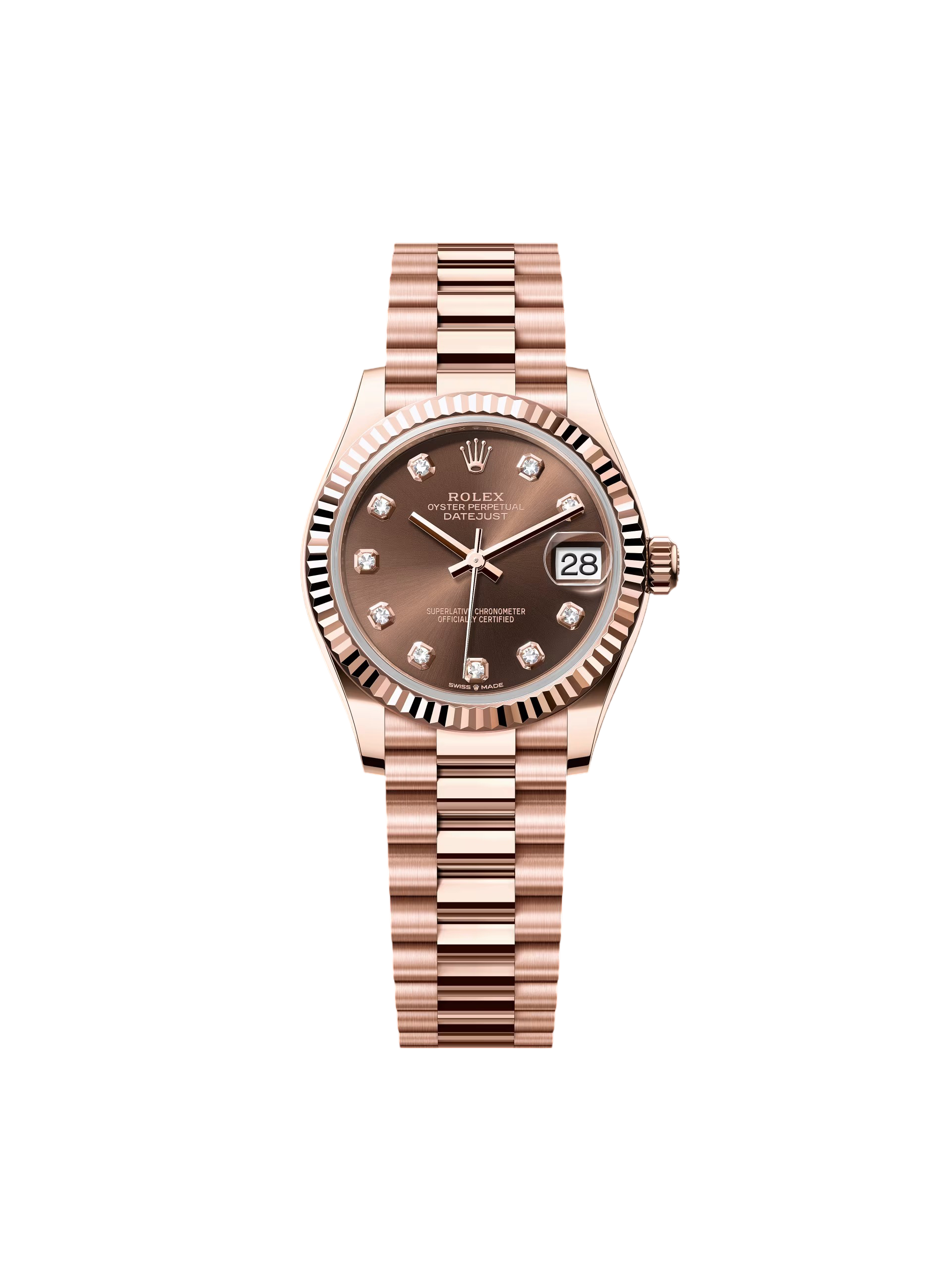 【Super Clone】RLX Datejust m278275-0010 Chocolate 31mm Dial