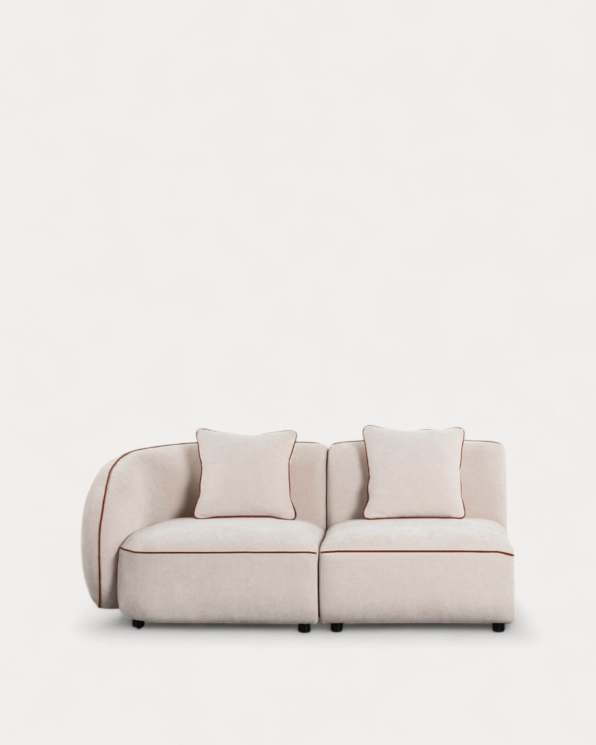 Ilham - Sofá Modular 2 Piezas Esquinero con Sillón de Tela Ilham