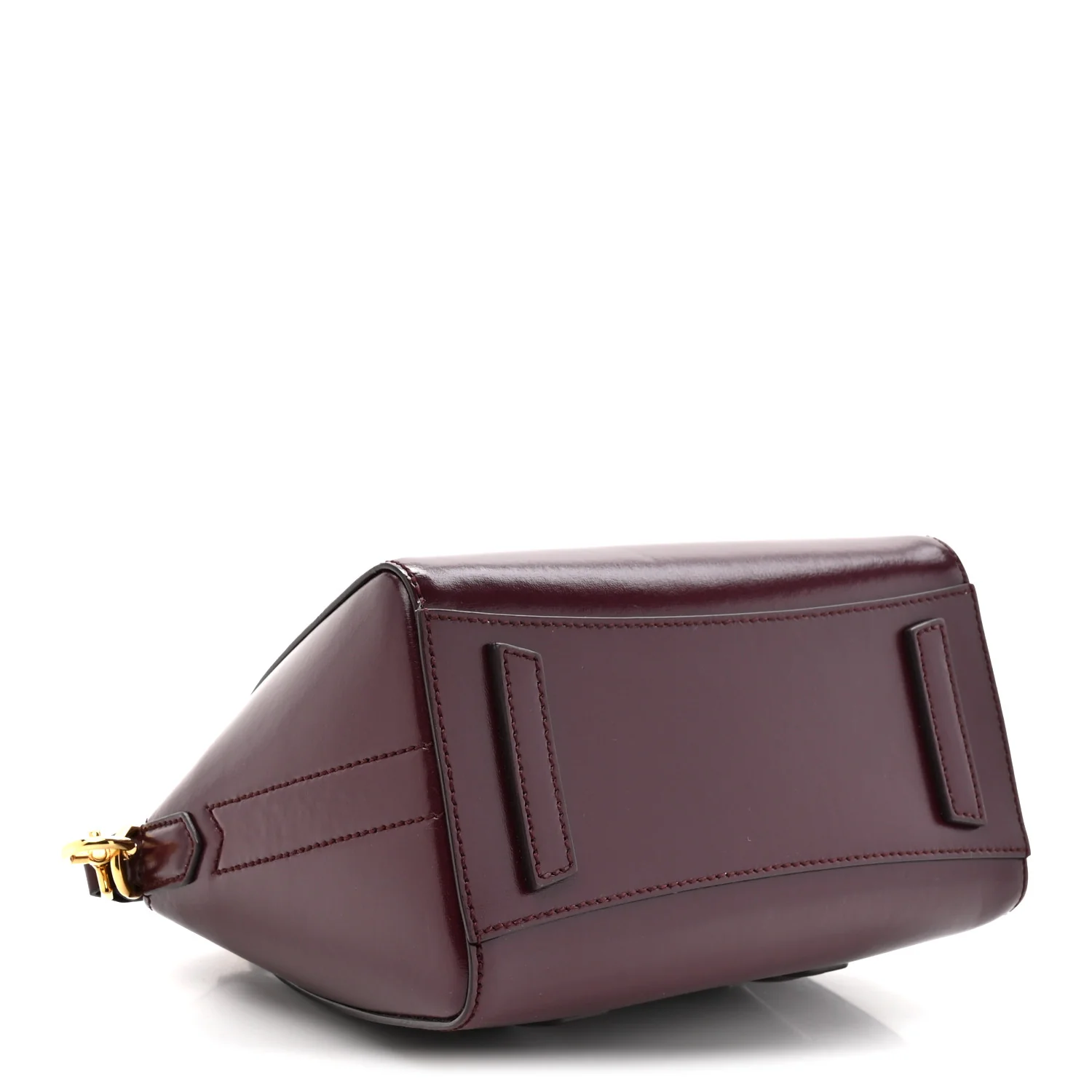 Box Calfskin Mini Lock Antigona Oxblood Red