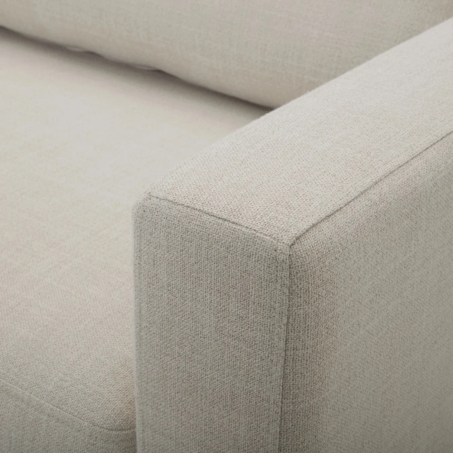 Better Homes & Gardens Springwood Wood Frame 83.46 Couch, Beige Velvet