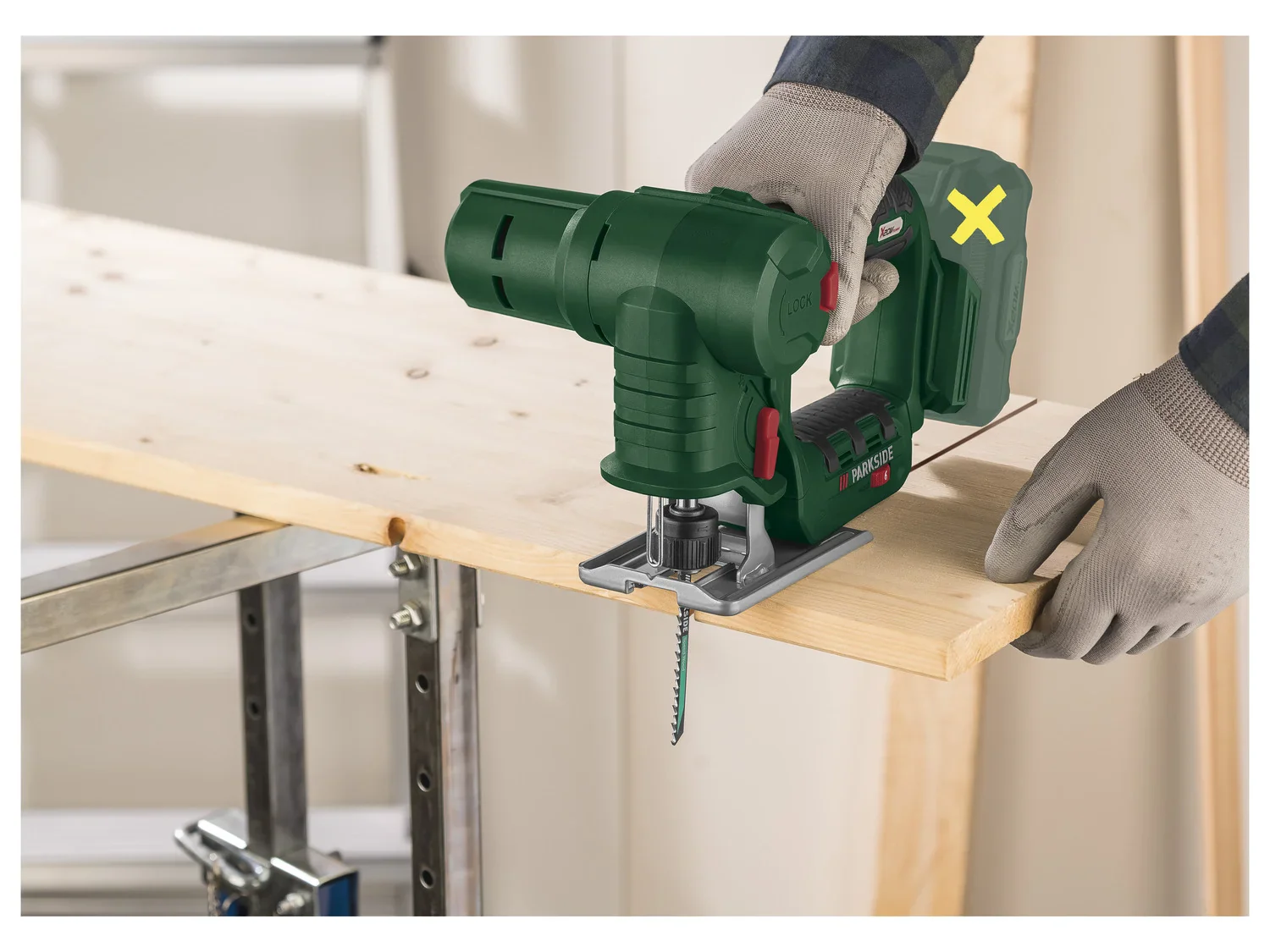 PARKSIDE Scie sauteuse et scie sabre sans fil 2en1 PSSSA 20 Li B2, 20 V