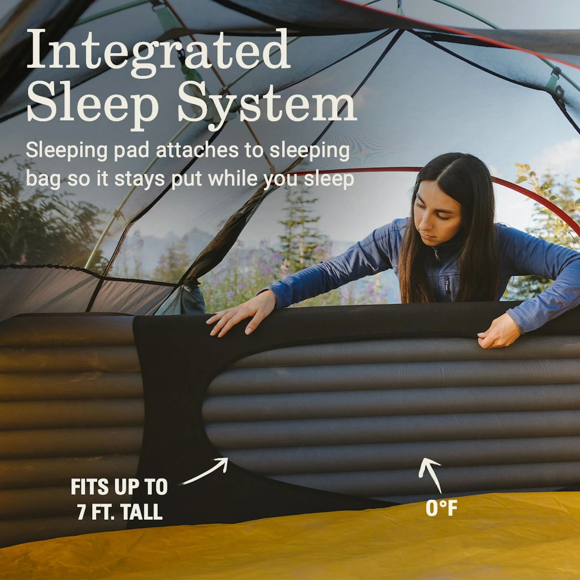 PEAK1™ 0°F Mummy Down Sleeping Bag Long(0 ºF) - Image 3