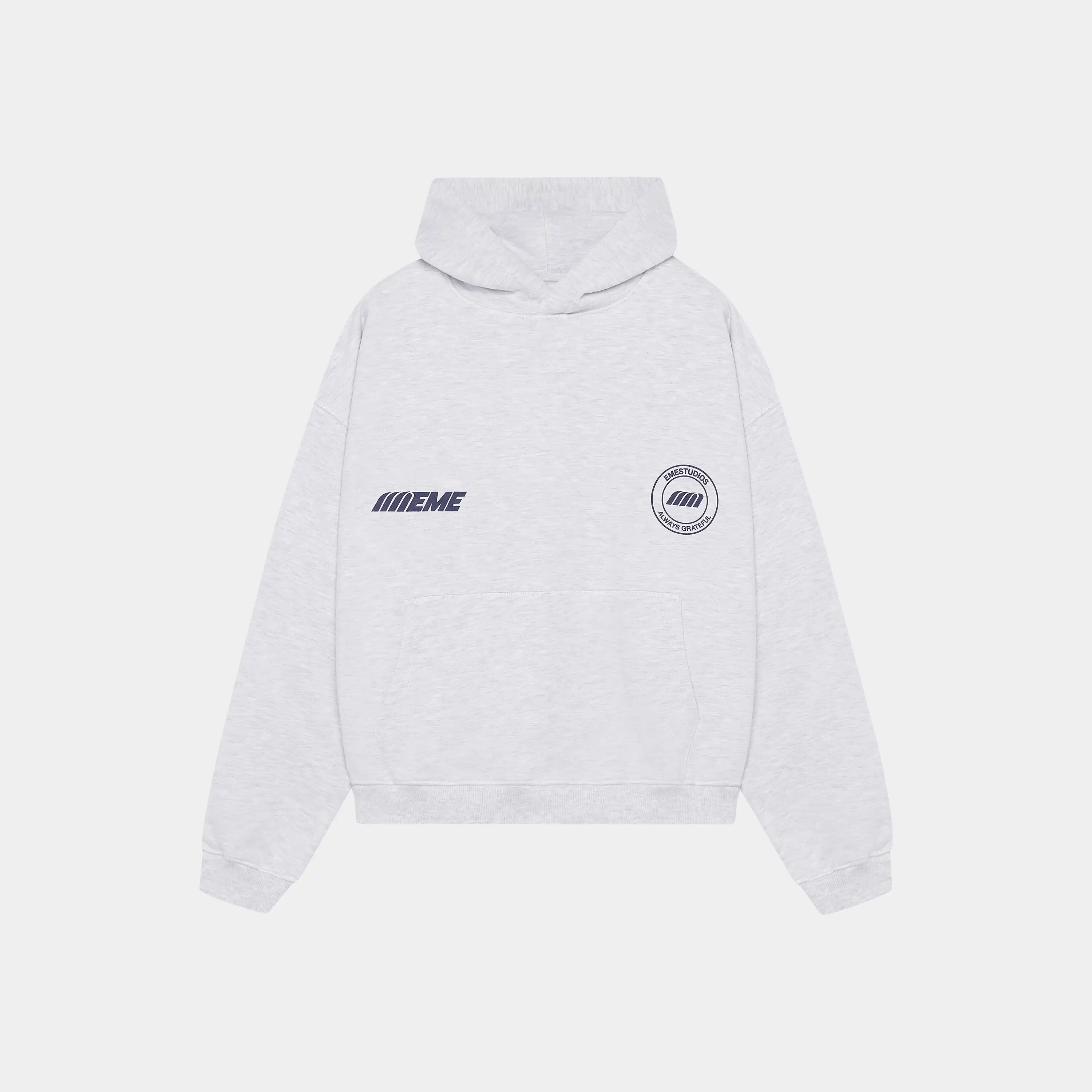 Peyas Heather Grey Oversized Hoodie