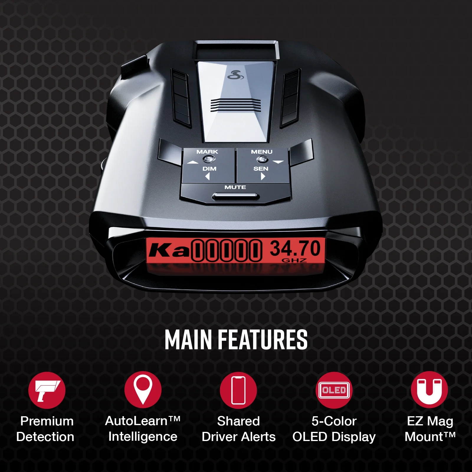 RAD 700i Laser Radar Detector Premium Detection Range, AutoLearn Intelligence, Advanced Filtering, Apple CarPlay Android Auto, Front Rear Detection - Image 3
