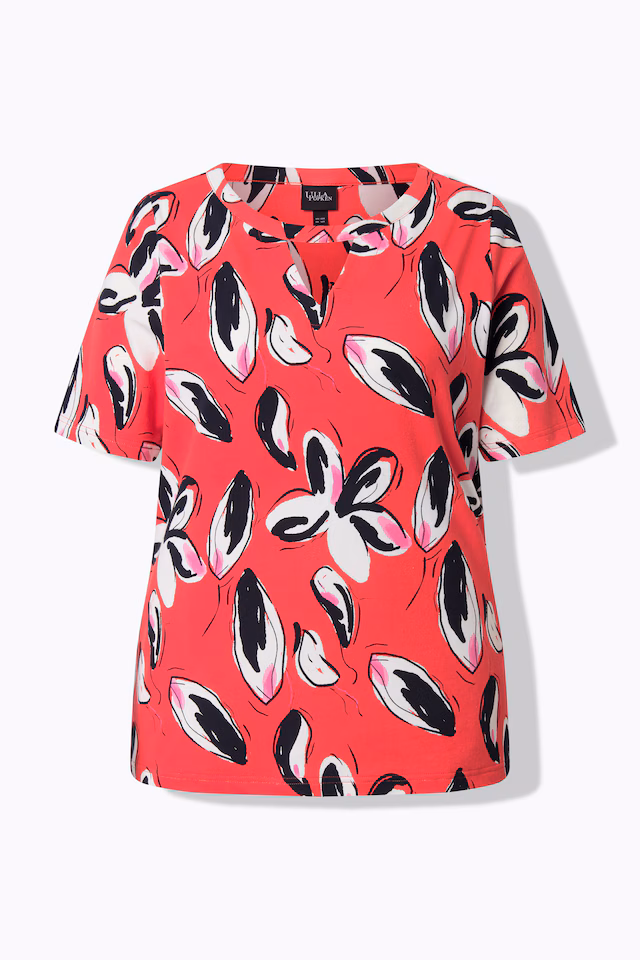 Linework Flower Cutout Tee