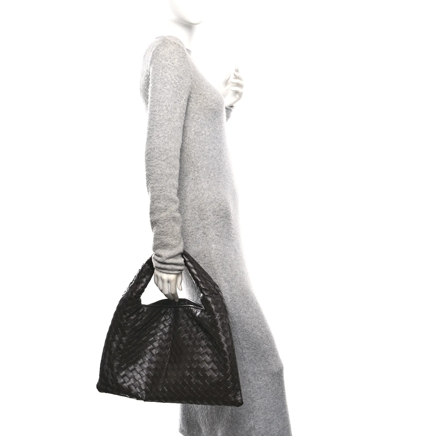 Calfskin Intrecciato Small Hop Fondant