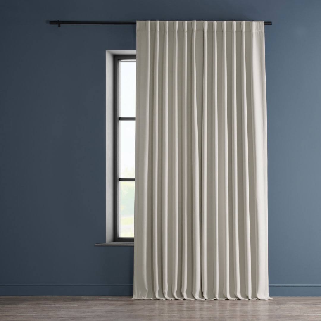 Waubun Solid Blackout Rod Pocket Single Curtain Panel Charlton Home Curtain Color: Birch, Size per Panel: 100