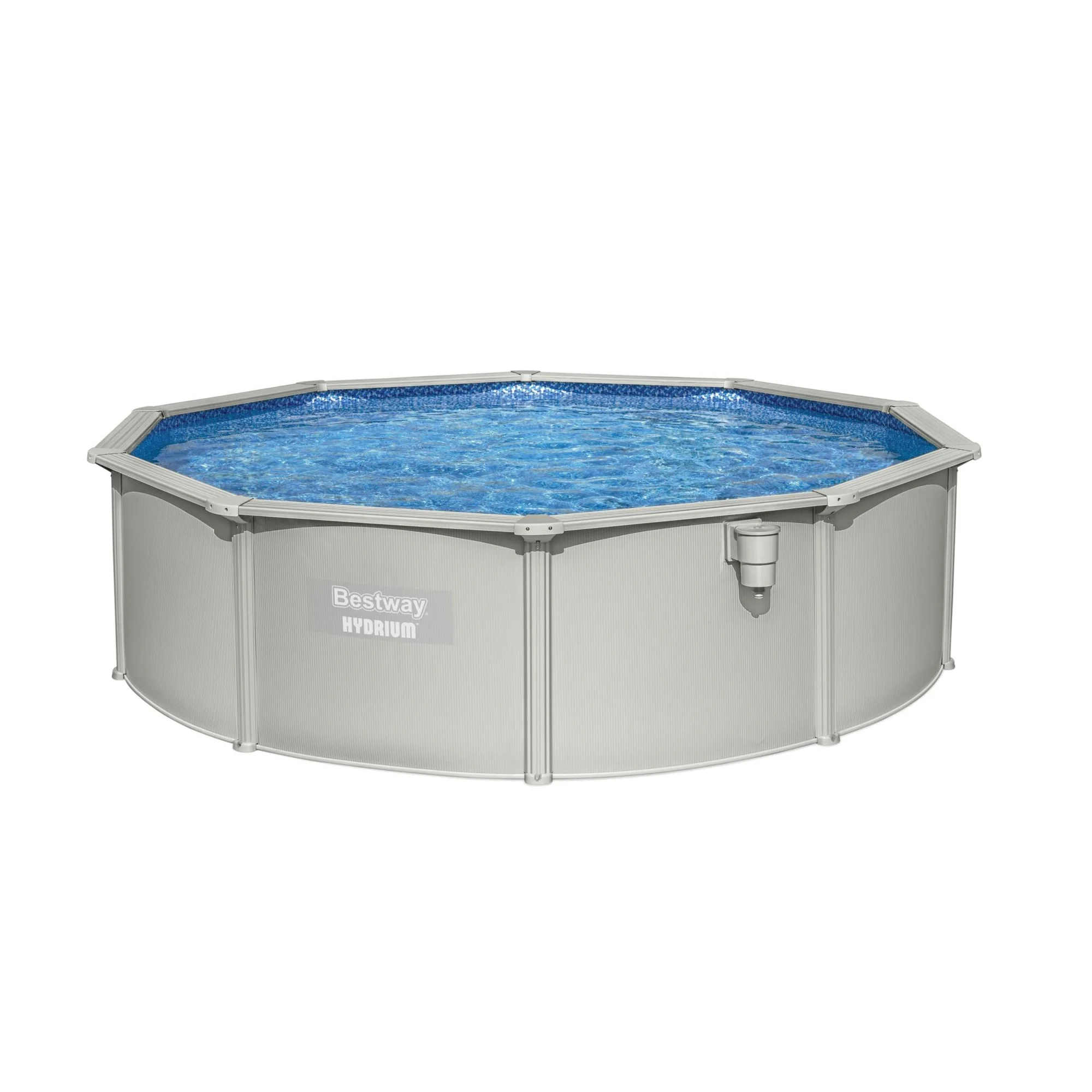 Hydrium 15' x 48" Steel Wall Above Ground Swimming Pool Set, Gray(15ft. x 48in.) - Image 7
