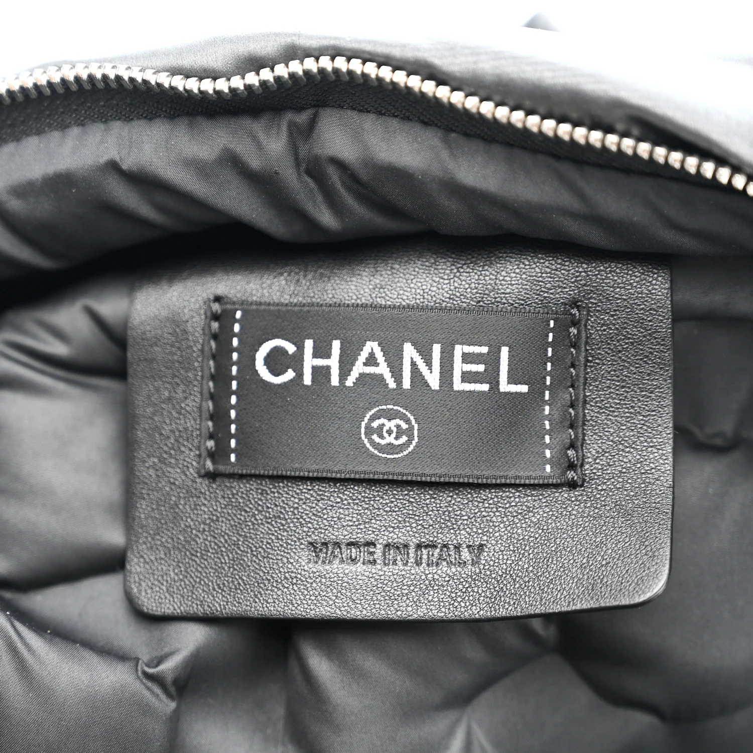 Nylon Embossed Small Doudoune Backpack Grey