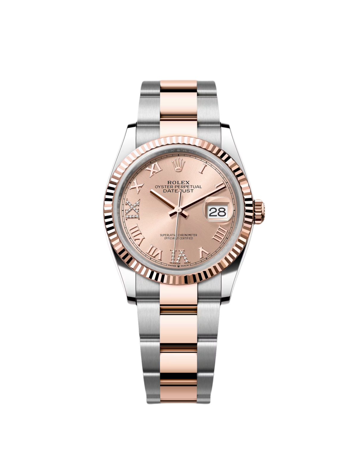 【Super Clone】RLX  Datejust 36mm 126231 Rose Dial Oyster Bracelet