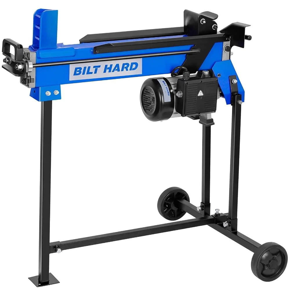 BILT HARD 6.5 Ton Electric Log Splitter with Stand, 15A 3400 RPM Motor