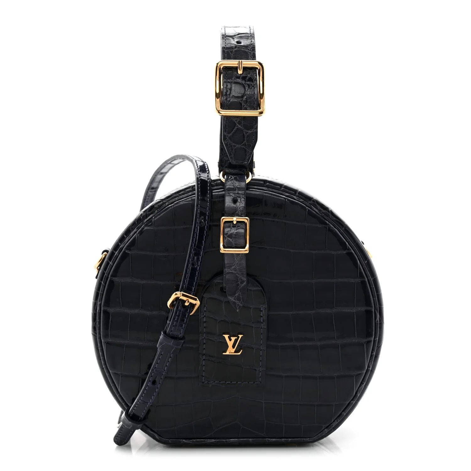 Crocodile Petite Boite Chapeau Navy
