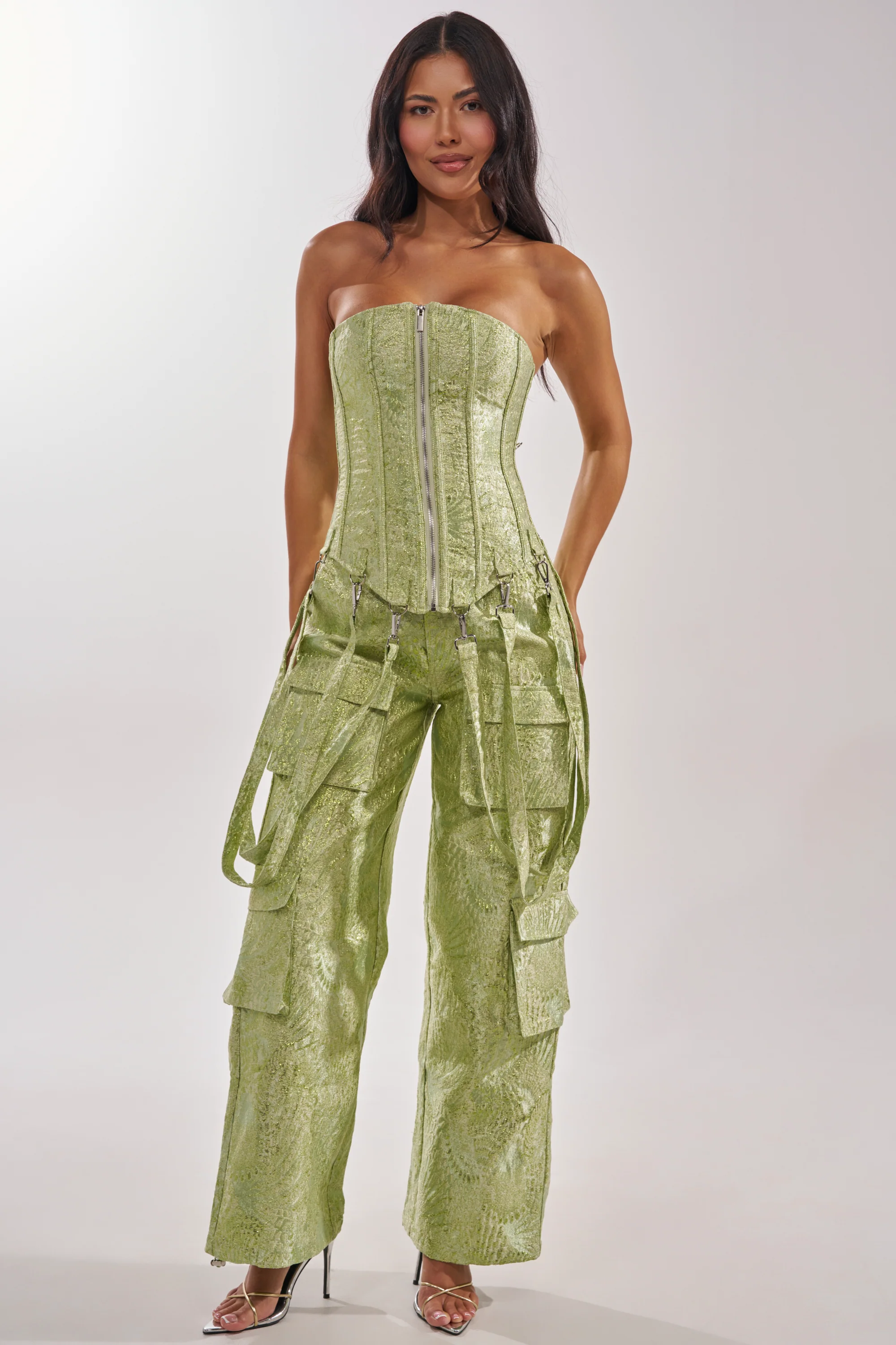 ENVY ME BROCADE CORSET TOP - Akira Store