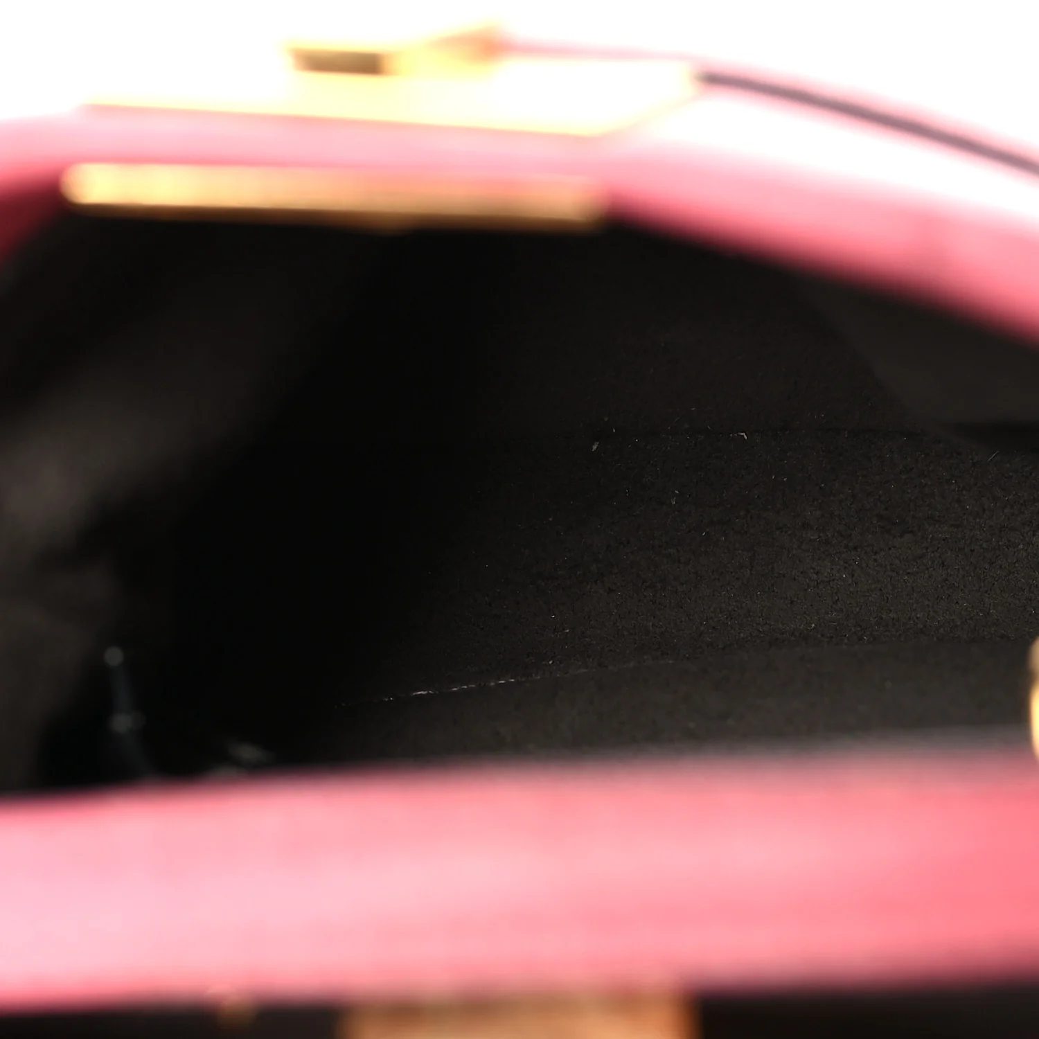 Shiny Nappa Micro Peekaboo Iconic Satchel  Rosa Fluo